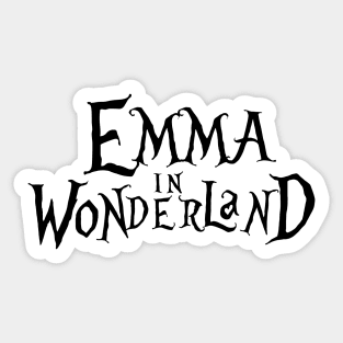 Emma in Wonderland- Personalised Sticker